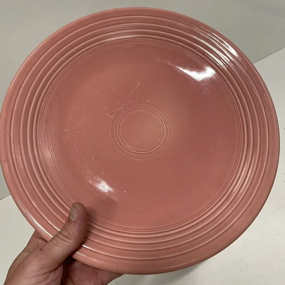 Fiesta Fiestaware Rose Pink XL 11.5”Fiestaware Dinner Plate Retired Color FIesta